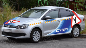 Брендирование Фольксваген ПОЛО в кузове 2020г. для автошколы «СТАРТ» — фото 2