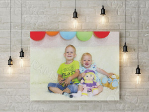 Фотокартина 40х30см «Дети с шарами» — фото 2