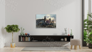 Картина 90х60см «На драконе» по Гарри Поттеру — фото 2