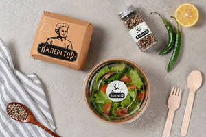 Разработка логотипа для службы доставки еды «Император» — фото 1