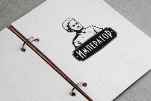 Разработка логотипа для службы доставки еды «Император» — фото 4