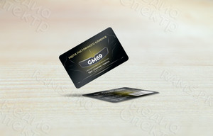 Пластиковая карта постоянного клиента магазина-авторазборки «GM69» — фото 1