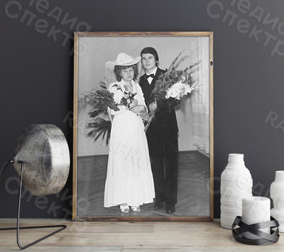 Фотокартина на холсте 40х60см «Маме 55 лет» — фото