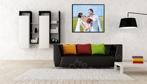 Фотокартина на холсте 110х80см «Свадьба в поле» — фото 2