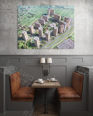 Фотокартина на холсте 120х80см Генплан «Брусилово» — фото 2