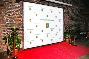 Press wall 3х2.2м для презентаций «Лихославльский район» — фото 2