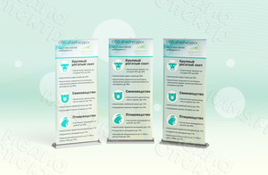 Roll up баннер 85х200см «БиоРесурс» — фото 1