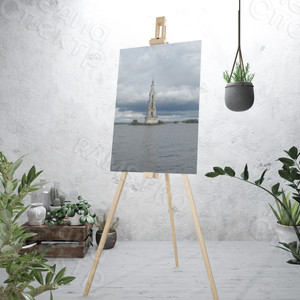 Фотокартина на холсте 50х77см «Колокольня г. Калязин» — фото 1