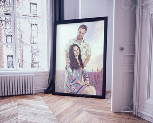 Фотокартина на холсте 60х80см «Мы в сиреневой пшенице» — фото 2