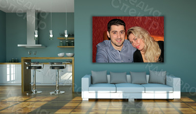 Фотокартина на холсте 80х60см «Наш портрет» — фото