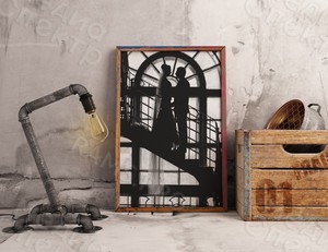 Фотокартина на холсте 40х60см «Свадьба на лестнице» — фото 2