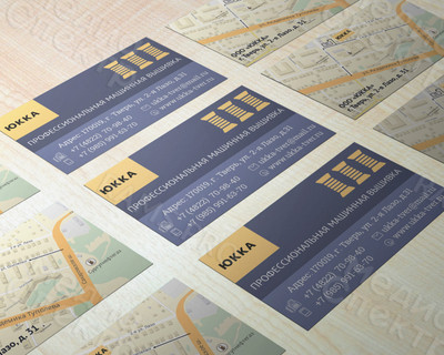 Визитка со схемой проезда «Юкка» — фото