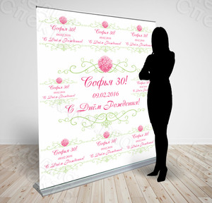 Press Wall 2х1.8м «С Днём рождения, Софья!» — фото 2