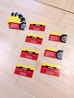 Визитки для авторазборки «GM69» — фото 2