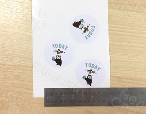 Наклейки 30мм на стаканчики для кофе «TODAY» — фото 3