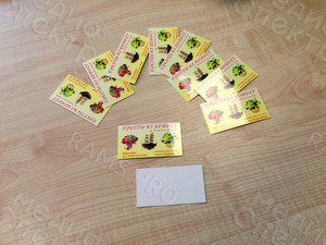 Визитка «Букеты из конфет» — фото 1