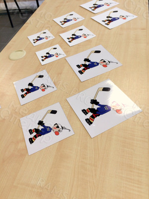 Наклейки на автомашину «Хоккеист» — фото 3