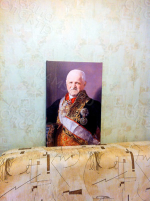 Фотокартина-монтаж на холсте в багете 40х60см «Генерал» — фото 2