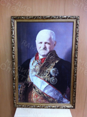 Фотокартина-монтаж на холсте в багете 40х60см «Генерал» — фото 5