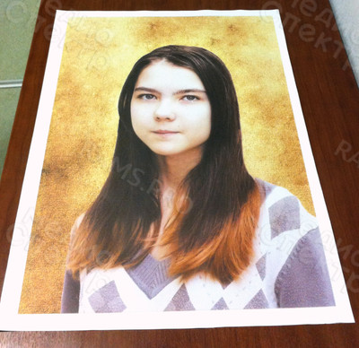 Холст 40х60см «Девочка» — фото