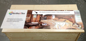 Постер для витрины магазина 1.2х0.4м «Colorika Tex» Смоленские краски — фото 1