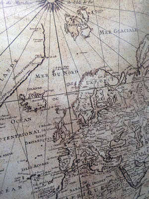 Фотография на холсте 105х200см «Старинная карта» — фото 2