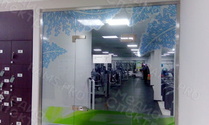 Наклейки в фитнес-клубе My Fit м/р Южный «Зимние узоры 2018» — фото 5