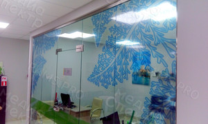 Наклейки в фитнес-клубе My Fit м/р Южный «Зимние узоры 2018» — фото 7