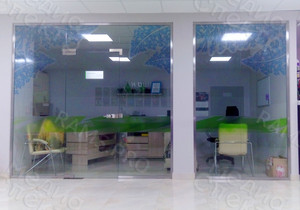 Наклейки в фитнес-клубе My Fit м/р Южный «Зимние узоры 2018» — фото 3