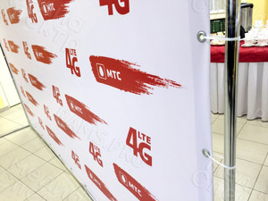 Press wall 3х2.2м «MTS 4G» — фото 5