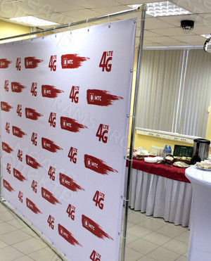 Press wall 3х2.2м «MTS 4G» — фото 6