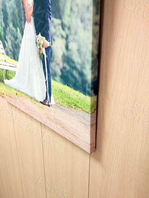 Фотокартина на холсте 50х80см «Молодожены в березовой роще» — фото 4