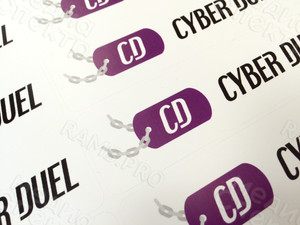 Наклейки 14х4см «Cyber Duel» — фото 2