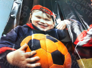 Баннер 1.4х1.5м «Два футболиста» — фото 1