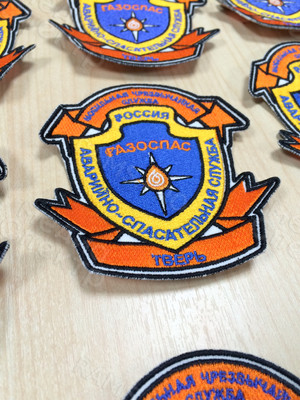 Шеврон 90х100мм с вышивкой логотипа «ГАЗОСПАС» — фото 3