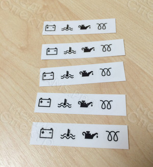 Наклейки-пиктограммы на цветной/прозрачной/полупрозрачной пленке — фото 5