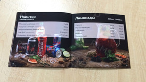 Меню-брошюра 20x20см на скобах для бара «LIME» — фото 6