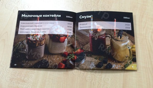 Меню-брошюра 20x20см на скобах для бара «LIME» — фото 5