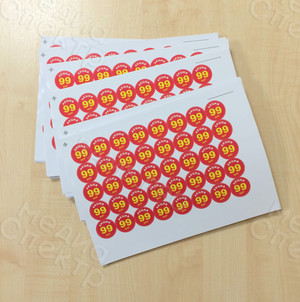 Наклейки круг 30мм «Акция 99 руб.» — фото 4