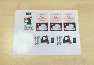 Наклейки 8х13см КОФЕ-ЧАЙ «Доктор Йодо» — фото 1