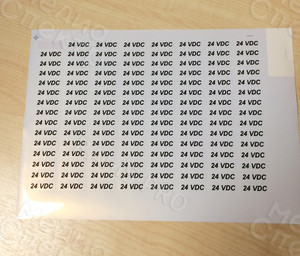 Наклейки на оборудование 3х1см «24 VDС» — фото 2
