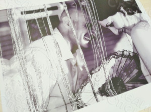 Фотокартина на холсте 60х40см «Двое с веером» — фото 3