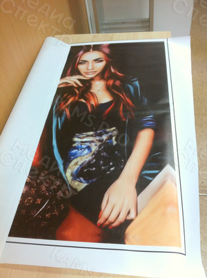 Фотокартина в стиле дрим-арт на холсте 70х90см «Яркая женщина» — фото 1