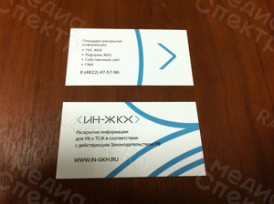 Визитки «ИН-ЖКХ» — фото 2