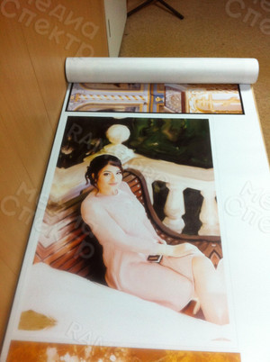 Фотокартина в стиле дрим-арт на холсте 50х70см «Дама на скамейке» — фото 1