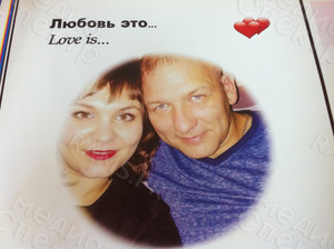 Фотокартина в стиле Love is на холсте 40х50см «Смысл жизни в глазах» — фото 1