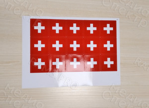 Наклейки 70х70мм «Аптечный крест» — фото 1