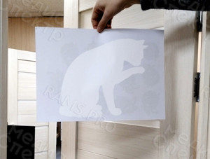 Трафареты-наклейки фигурные «КОШКИ» для нанесения рисунков краской на фасад дома — фото 2