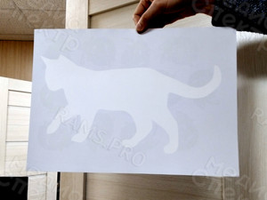 Трафареты-наклейки фигурные «КОШКИ» для нанесения рисунков краской на фасад дома — фото 4