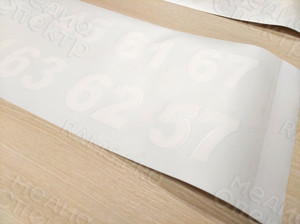 Наклейки номера телефонов на дверь гаража — фото 4